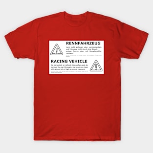 Racing Vehicle Warning T-Shirt